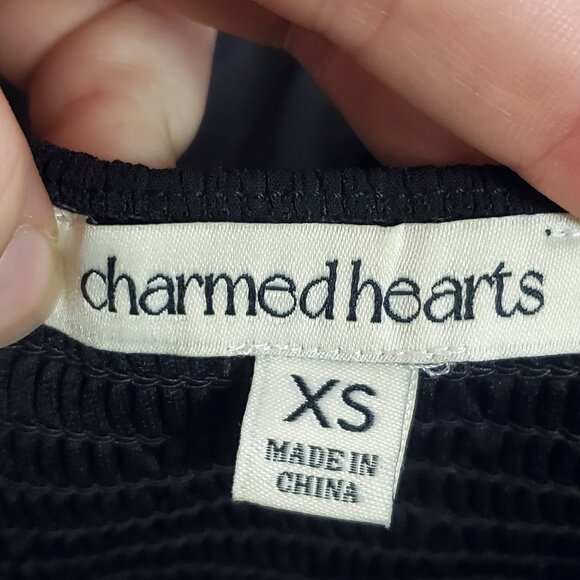 Charmed Hearts Y2K Babydoll Fairy Grunge Dress XS Milkmaid Whimsigoth Cottage - Picture 4 of 11